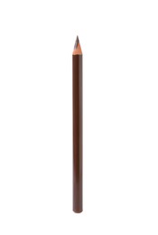 Photo of One brown eyebrow pencil isolated on white