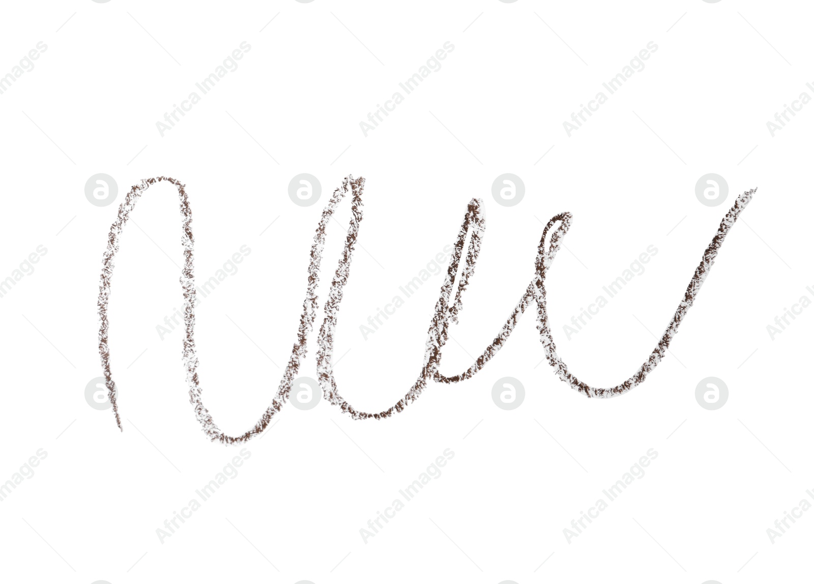 Beautiful eyebrow pencil strokes isolated on white, top view Photo of Beautiful eyebrow pencil strokes isolated on white, top view