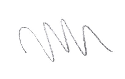 Photo of Beautiful eyebrow pencil strokes isolated on white, top view