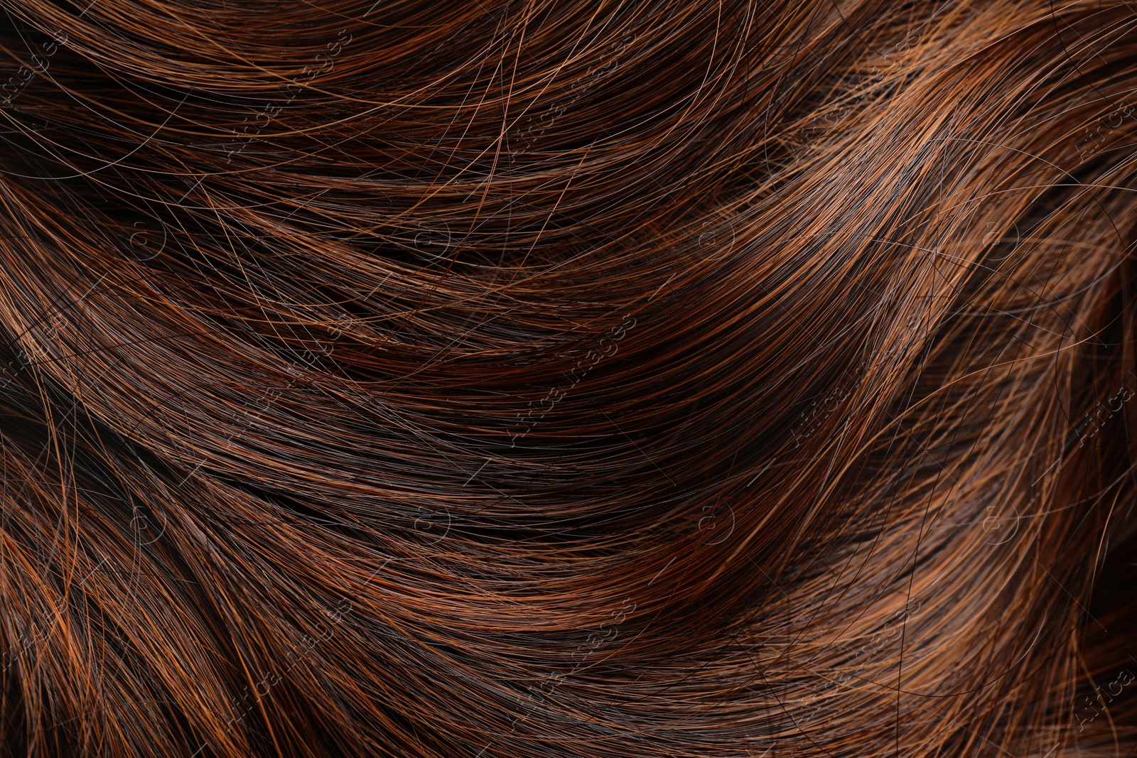 Beautiful shiny hair as background, closeup view Image of Beautiful shiny hair as background, closeup view