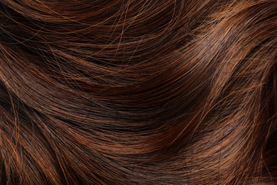 Image of Beautiful shiny hair as background, closeup view
