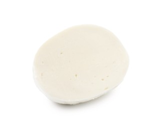 Photo of Slice of mozzarella cheese isolated on white