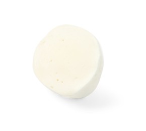 Photo of Slice of mozzarella cheese isolated on white