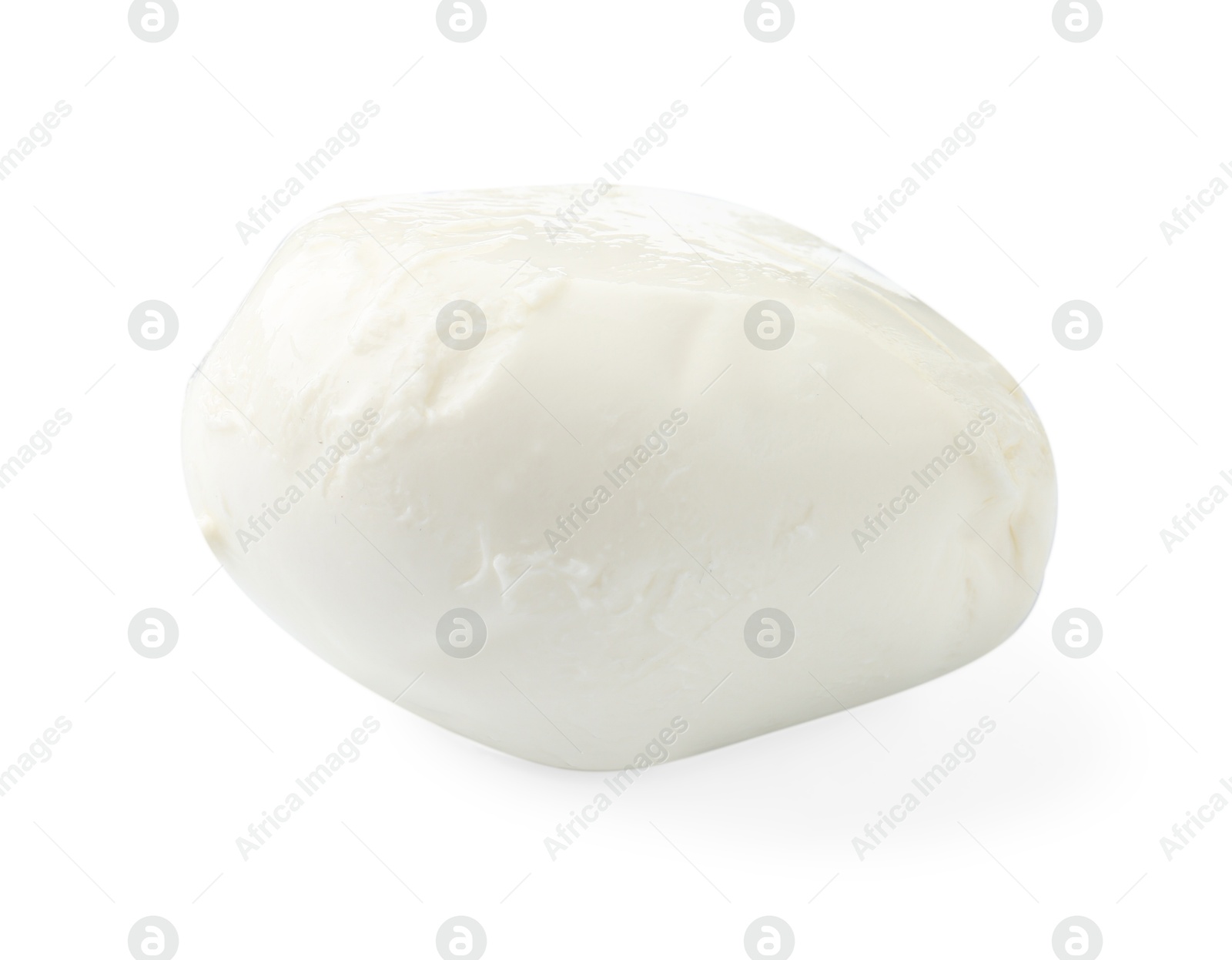 Tasty mozzarella cheese ball isolated on white Photo of Tasty mozzarella cheese ball isolated on white