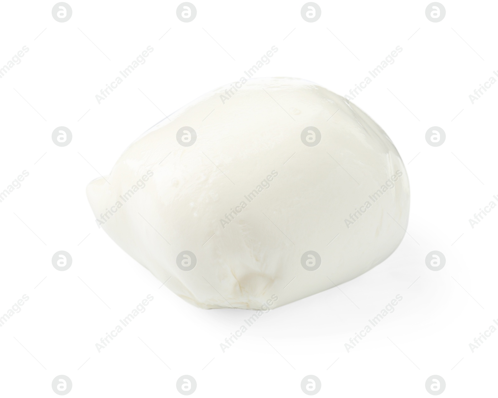 Tasty mozzarella cheese ball isolated on white Photo of Tasty mozzarella cheese ball isolated on white