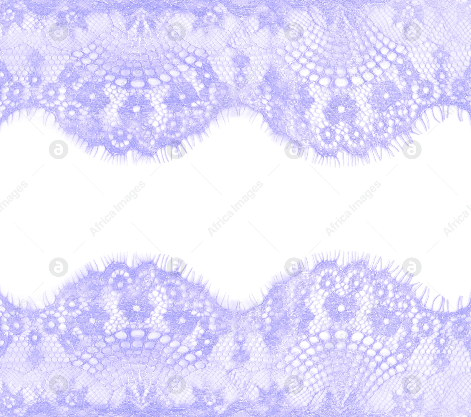 Frame made of beautiful violet lace on white background Image of Frame made of beautiful violet lace on white background