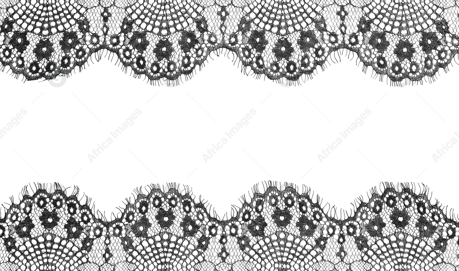 Frame made of beautiful black lace on white background Image of Frame made of beautiful black lace on white background