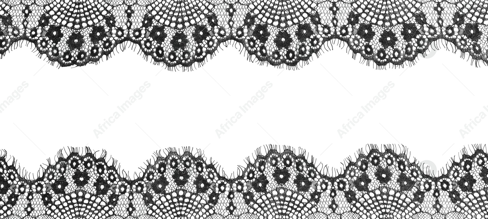 Frame made of beautiful black lace on white background Image of Frame made of beautiful black lace on white background