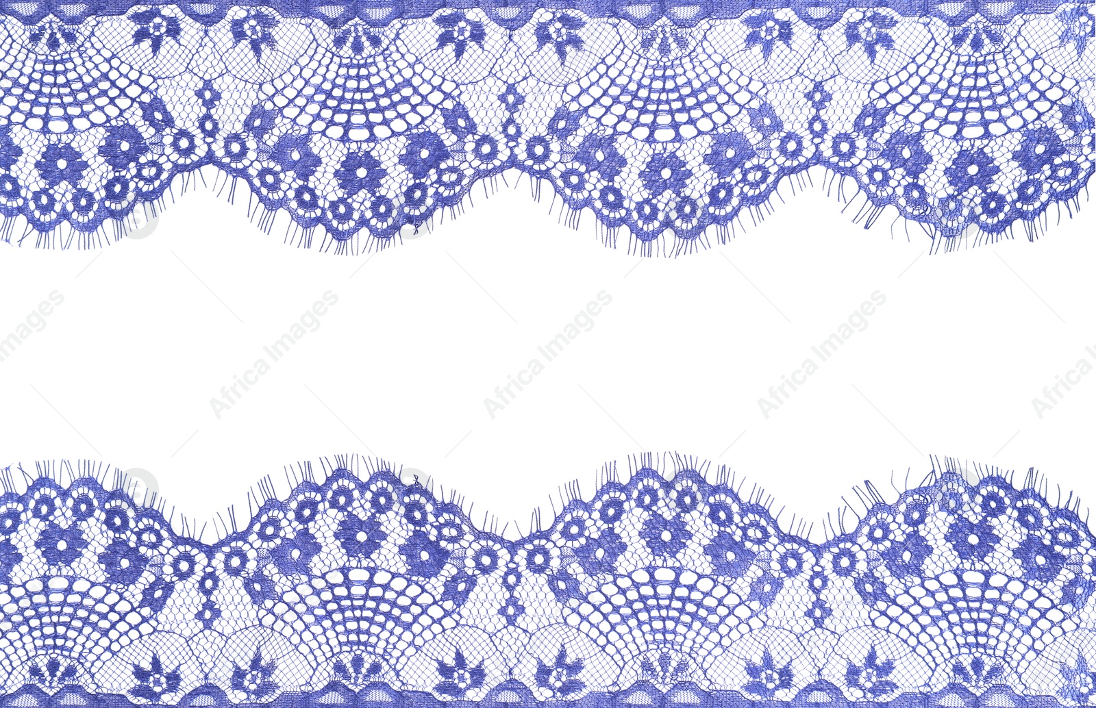 Frame made of beautiful blue lace on white background Image of Frame made of beautiful blue lace on white background