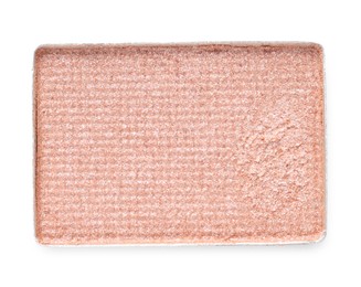 Photo of Beautiful eyeshadow refill pan isolated on white, top view
