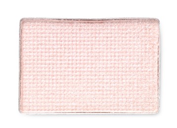 Photo of Beautiful eyeshadow refill pan isolated on white, top view