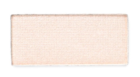 Photo of Beautiful eyeshadow refill pan isolated on white, top view