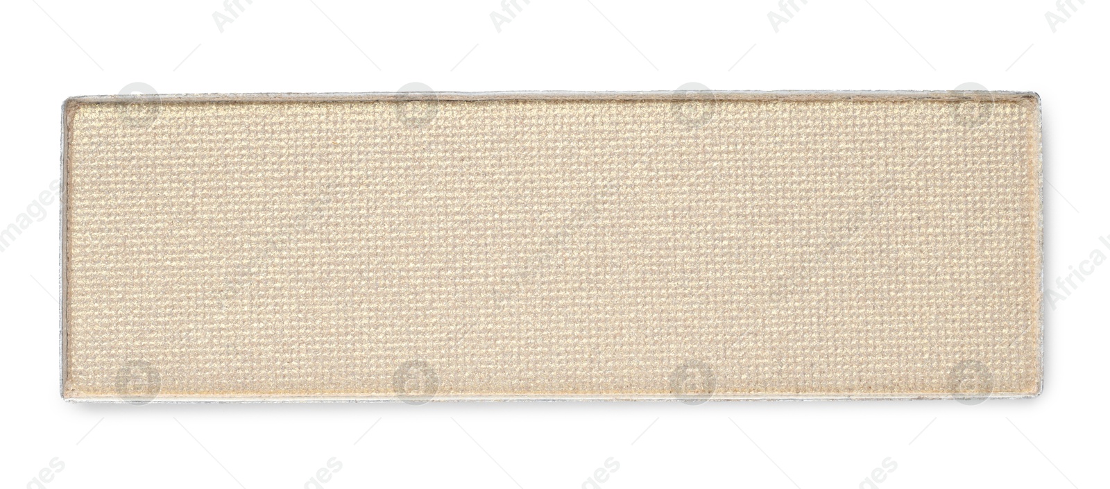 Beautiful eyeshadow refill pan isolated on white, top view Photo of Beautiful eyeshadow refill pan isolated on white, top view