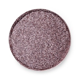 Photo of Beautiful eyeshadow refill pan isolated on white, top view