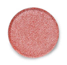 Photo of Beautiful eyeshadow refill pan isolated on white, top view