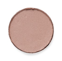 Photo of Beautiful eyeshadow refill pan isolated on white, top view