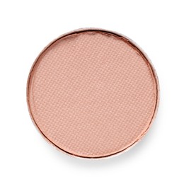 Photo of Beautiful eyeshadow refill pan isolated on white, top view