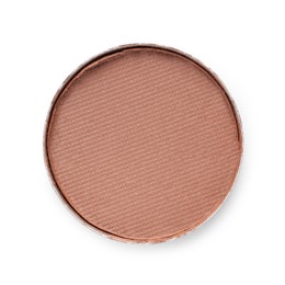 Photo of Beautiful eyeshadow refill pan isolated on white, top view