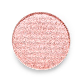 Photo of Beautiful eyeshadow refill pan isolated on white, top view
