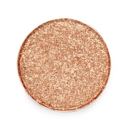 Photo of Beautiful eyeshadow refill pan isolated on white, top view