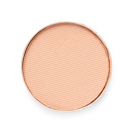 Photo of Beautiful eyeshadow refill pan isolated on white, top view
