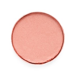 Photo of Beautiful eyeshadow refill pan isolated on white, top view