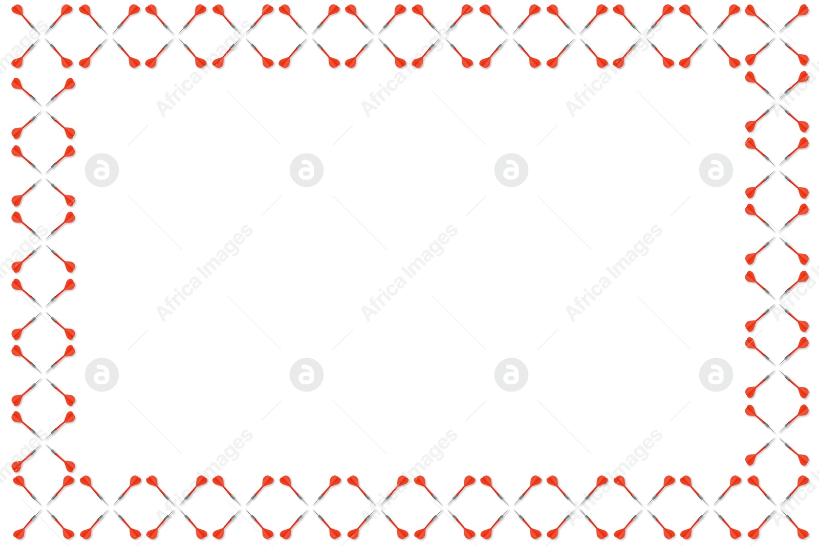 Frame made of red darts on white background Image of Frame made of red darts on white background