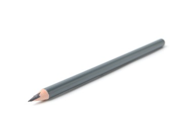 Photo of One grey eyebrow pencil isolated on white
