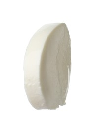 Photo of Slice of mozzarella cheese isolated on white