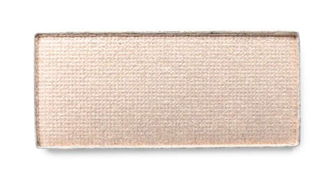 Photo of Beautiful eye shadow refill pan isolated on white, top view