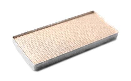 Photo of Beautiful eye shadow refill pan isolated on white