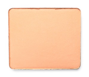 Photo of Beautiful eye shadow refill pan isolated on white, top view