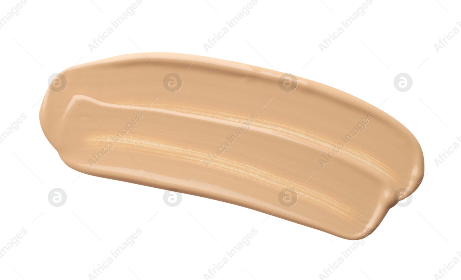 Photo of Sample of foundation isolated on white, top view