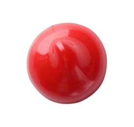 Photo of Sample of lipstick isolated on white, top view