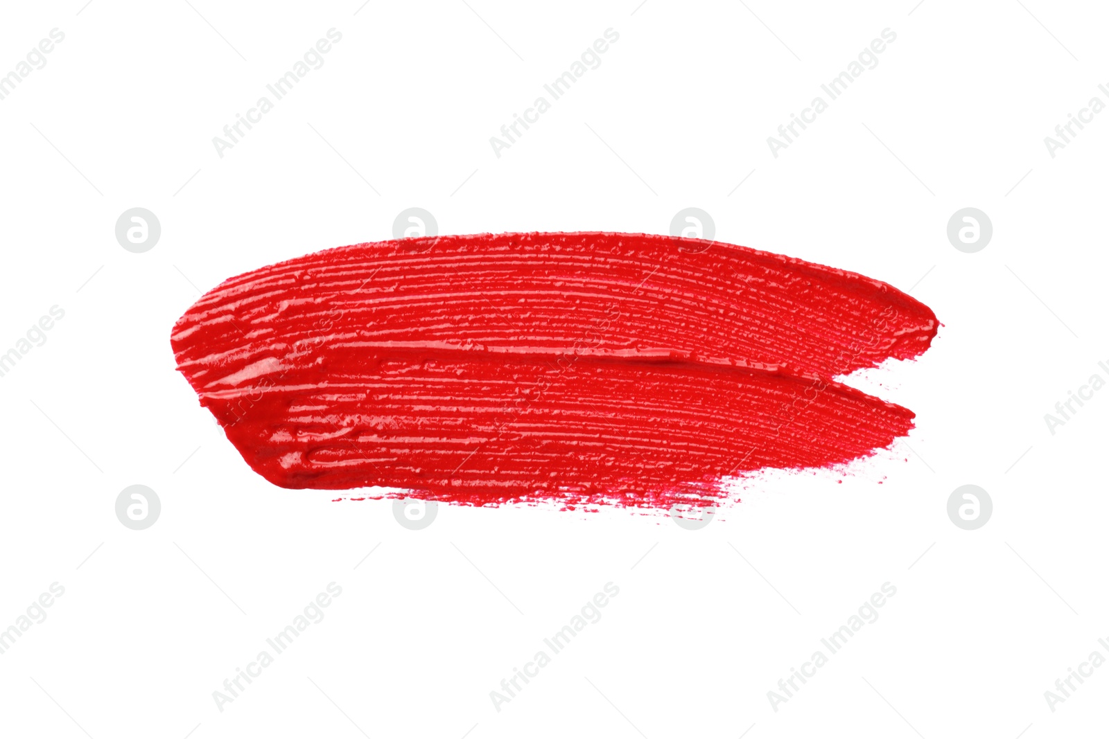 Sample of lipstick isolated on white, top view Photo of Sample of lipstick isolated on white, top view