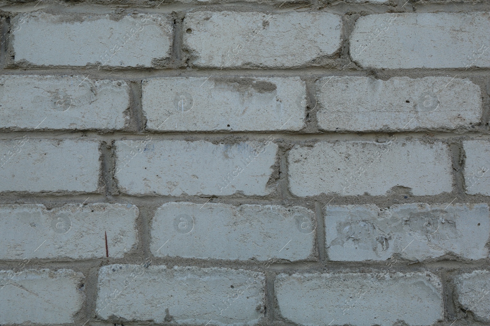 Photo of Old brick wall as background, closeup view