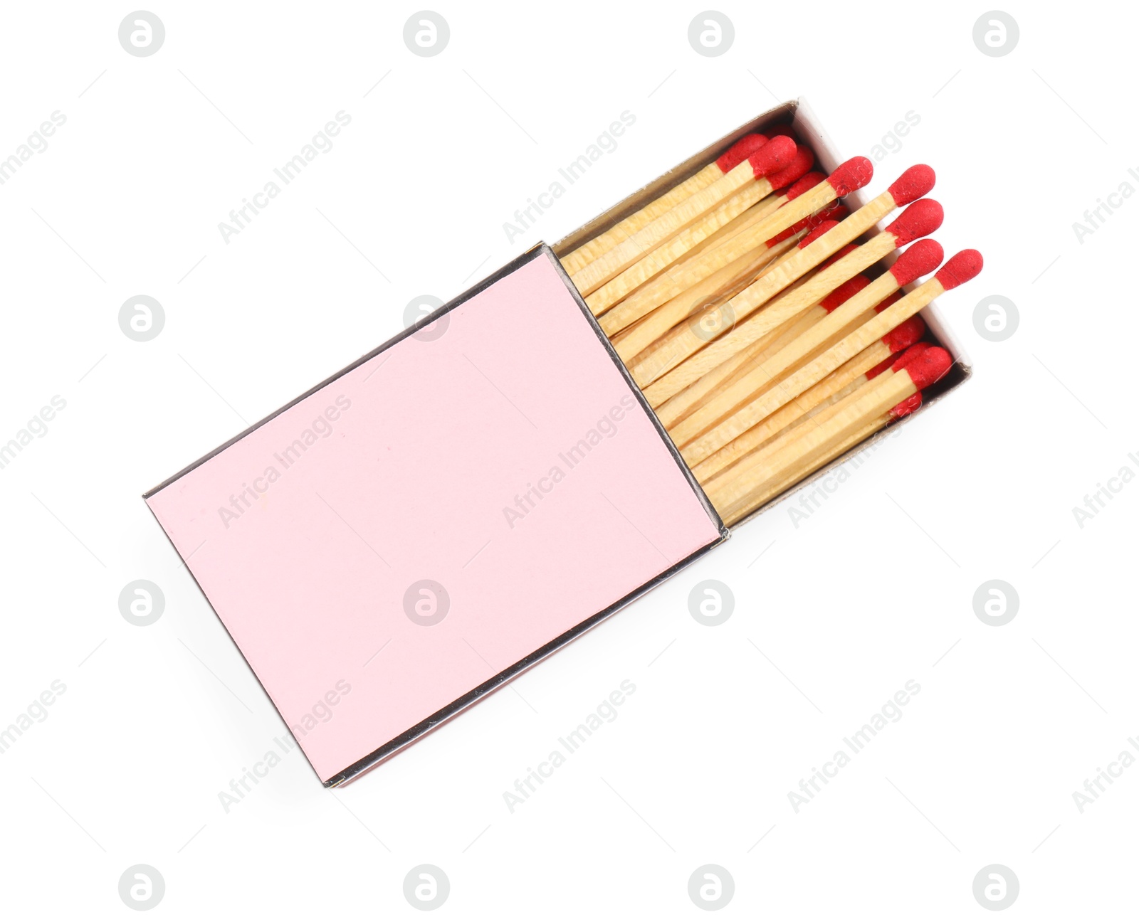 Matches in box isolated on white, top view. Mockup for design Photo of Matches in box isolated on white, top view. Mockup for design