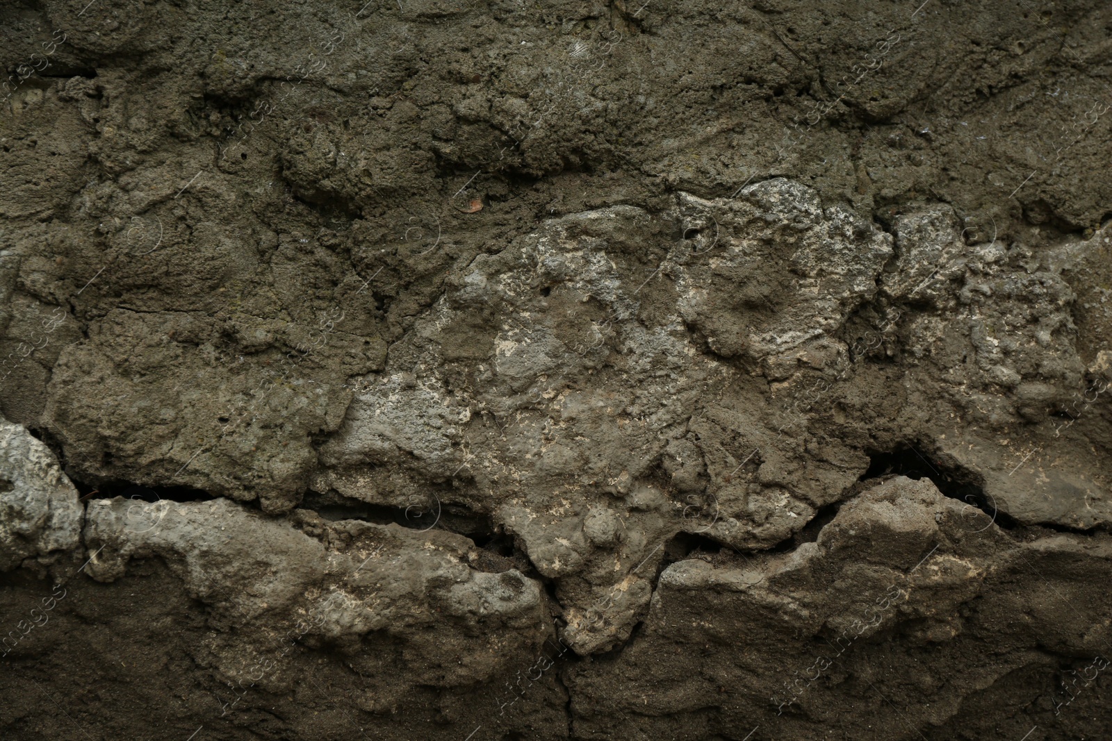 Old stone wall as background, closeup view Photo of Old stone wall as background, closeup view