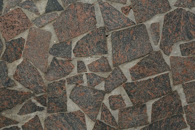 Photo of Textured stone surface as background, closeup view