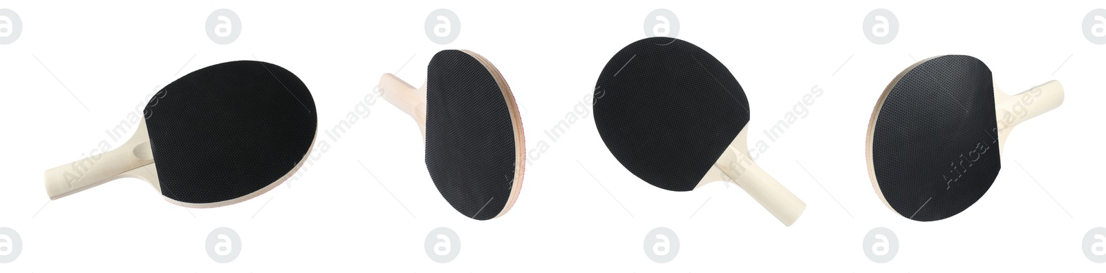 Ping pong racket isolated on white, set Image of Ping pong racket isolated on white, set