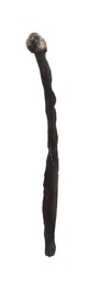 Photo of One burnt match isolated on white. Tool for starting fire