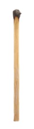 Photo of One burnt match isolated on white. Tool for starting fire