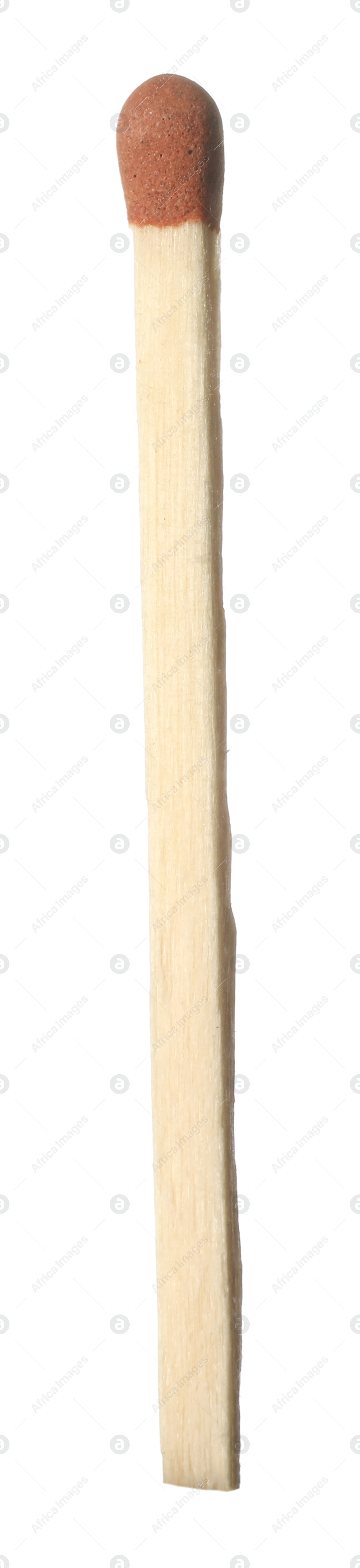 Photo of One match with brown head isolated on white