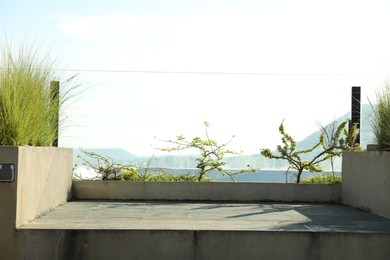 Photo of Empty scenery viewpoint on beautiful mountain landscape