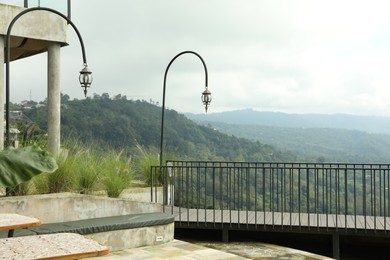 Photo of Picturesque view of beautiful mountains from resort