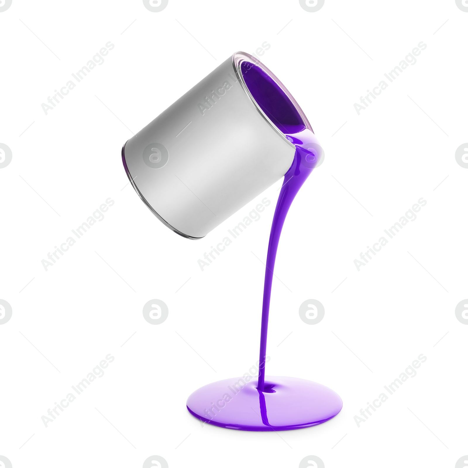 Indigo color paint pouring out of can on white background Image of Indigo color paint pouring out of can on white background
