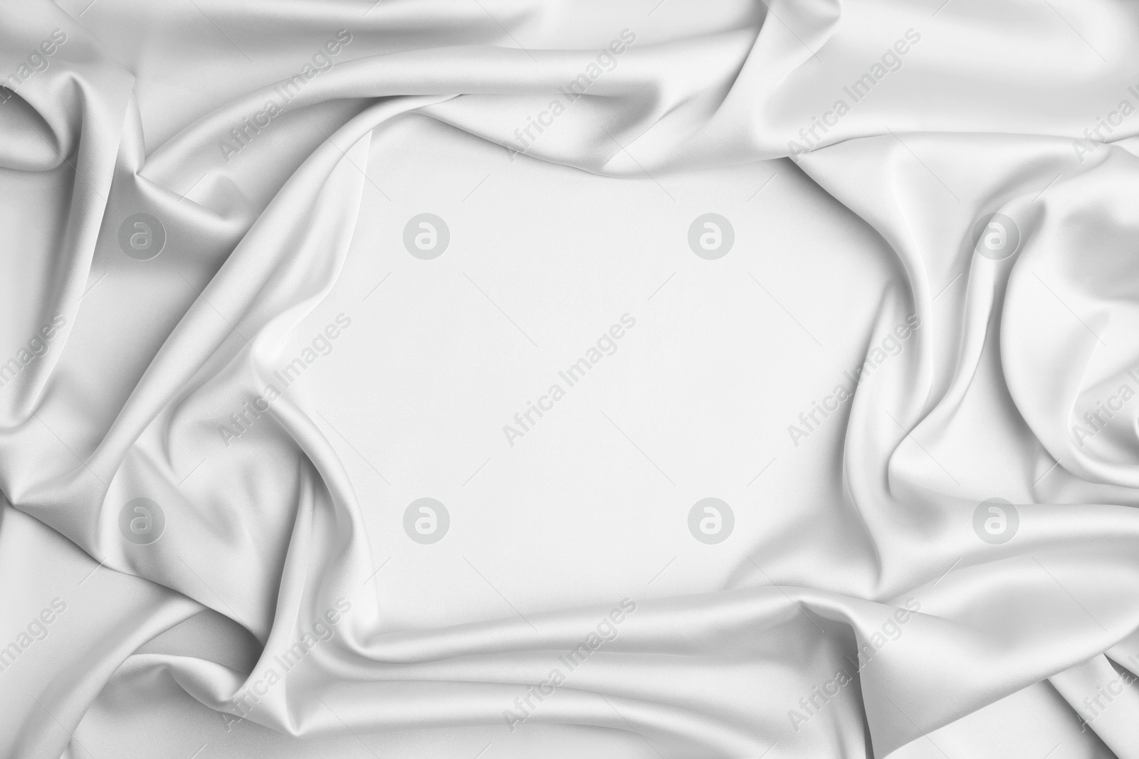 Texture of white silk fabric as background, top view Image of Texture of white silk fabric as background, top view