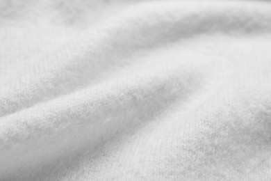 Image of Texture of white fabric as background, closeup