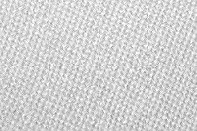 Image of Texture of white fabric as background, top view