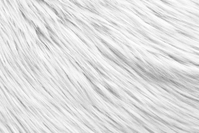 Image of Texture of white furry fabric as background, closeup